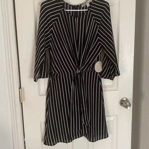 Black & white stripe dress